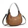 Design de Moda para o Dia a Dia Bolsa de Ombro em Forma de Meia-Lua Nicho Cor Blocada Exquisita Bolsa Transversal Fresca para Ombro Menina Trendy Feminina