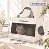Bolsa de Transporte Portátil para Gatos Mochila para Animais de Estimação Cápsula Espacial Transparente Ombro Duplo Passeio de Cachorro Gato Viagem de Carro Bolsa Pequena para Animais