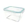 Recipiente de armazenamento de alimentos de vidro, grande capacidade, de grau alimentício, especificamente para geladeiras, lancheira retangular, pote para picles com tampa, recipiente selado