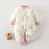 Mono de Bebé Clase a Abrigo de Algodón para Bebé Otoño e Invierno 40g Ropa de Casa Acolchada para Hombres y Mujeres Monos sin Huesos de Manga Larga