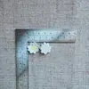 Nova Flor Côncava de Cinco Pétalas DIY Joias de Resina Acessórios para Capa de Celular Furo para Pinos de Cabelo Sapatos Ímã de Geladeira Materiais Artesanais