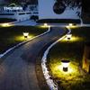 Luz Solar para Césped de Aluminio Fundido Que se Enciende Automáticamente Después del Anochecer, Luz para Jardín de Villa, Luz para Césped Impermeable, Luz de Suelo para Exteriores