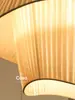 Casa French Chandelier Antiguo Medio Estilo Ins Nórdico Diseño de Tela Lámparas para Dormitorio Principal Lámparas de Dormitorio Lámparas Principales para Sala de Estar