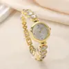 Artículo popular de comercio exterior: Reloj para Mujer con Diamantes, Pulsera Reloj de Joyería de Lujo Ligero, Elegante Pulsera de Estudiante para Mujer Completamente de Diamantes