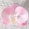 Cabezas de flores artificiales de orquídea mariposa, materiales para flores de pared, materiales para pasadores y accesorios para el cabello hechos a mano para DIY, piezas de flores y accesorios de pétalos para decoración de bodas