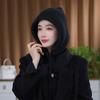 Gorro Cálido de Otoño e Invierno Moda para Mujer Gorro Tejido Gorro de Lana para Mujer Pasamontañas Retorcido de Ocho Caracteres Amazon