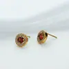 Brincos de Titânio Aço Amor Zircônia para Mulheres, Aço Inoxidável de Luxo Leve Não Desbota Brincos de Praia Atacado Estilo de Luxo Leve Cravejado de Diamantes