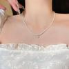Conjunto de collar de perlas con colgante pequeño HJ-5