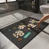 Alfombrilla de baño de tierra de diatomeas de dibujos animados, alfombrilla absorbente de agua antideslizante para la entrada del baño, alfombrilla para pies de secado rápido y resistente al desgaste para uso doméstico