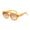 Óculos de Sol Retro de Rua com Lentes Duplas, Estilo Americano Ins, Moderno para Homens e Mulheres, Adequado para Rostos Redondos, Versátil Uv400