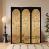 Biombo Plegable Vintage Estilo Francés para Sala de Estar, Divisor Móvil para Oficina, Entrada, Pantalla para Dormitorio, Decoración Antigua