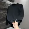 Sudadera Cálida Versátil de Cuello Redondo, Forrada de Polar, con Botones, para Hombre, Temporada Primavera/Otoño 2025, Top Casual Sencillo y Elegante de Color Sólido