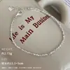 Pulsera Qianjia de Plata Pura S925 con Textura Cepillada Super Brillante, Pieza de Plata en Forma de Corazón Cepillado Brillante, Apilable Estilo Ins para un Ambiente Moderno