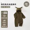 Mameluco de Bebé Otoño Primavera Ropa de Bebé con Capucha Orejas de Conejo Pantalones Harem Sin Hueso Traje para Salir Gatear Ropa para Bebés y Niños Anyang