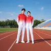 Conjunto Esportivo de Primavera e Outono da Equipe Chinesa para Alunos Homens e Mulheres, Uniforme de Entrada para Competições Esportivas, Uniforme Escolar, Uniforme de Turma, Uniforme de Grupo para Equipe de Caminhada