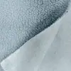 Cor Sólida Azul Lã de Cordeiro Tecido de Lã Tricotado Outono e Inverno Casaco Feito à Mão Roupas Manta Elástica Tecido Fleece Polar