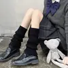 Cobre-meias brancos, meias curtas, estilo outono e inverno, combinados com botas de neve, estilo JK japonês, polainas de tricô, modelador de pernas, cobre-pés, meias femininas