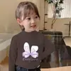 Y2074# camiseta de terciopelo de manga larga para niñas otoño nuevo estampado de dibujos animados holgada casual Joker camiseta top