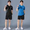 Roupas de Badminton Masculinas Tênis Corrida Manga Curta Secagem Rápida Roupas Tênis de Mesa Uniforme Equipamento Roupa Esportiva Roupas de Treino