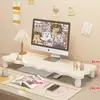 Bandeja para Teclado de Escritorio Base Elevadora de Monitor Soporte para Escritorio de Oficina Estante de Almacenamiento Elevador para Computadora de Escritorio