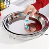 Bandeja Plana de Aço Inoxidável 304 Transfronteiriça para Cozinhar no Vapor de Macarrão de Arroz, Bolos de Arroz e Peixe, Adequada para Uso Doméstico