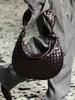 Bolso de Piel de Vaca, Modelo Nuevo para el Año, Piel Genuina, Moderno, Gama Alta, Versátil, Informal, Elegante Bolso de Mano Tejido para Mujer