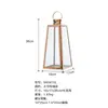 Adornos de Portavelas Estilo Europeo, Linternas de Viento, Linternas de Exterior, Portavelas, Accesorios para Bodas, Cubiertas a Prueba de Viento para Velas, Lámparas de Mantequilla de Acero Inoxidable