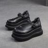 Xangai Jie shu 2024 primavera novo estilo artístico fivela plataforma altura aumentando sandálias estilo formal sapatos Mary Jane sapatos femininos