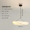 Luminária Pendente de Seda Estilo Wabi-Sabi Japonês, Modelo Minimalista de Designer para Quarto e Estudo, Luminária Pendente Artística Vintage para Sala de Jantar e Sala de Chá