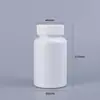 Suministro en Stock de Botellas de Plástico Transparente de 200 ml para Empaque de Tabletas, Botellas Blancas de Alto Sellado para Sustancias Sólidas y Polvos