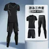 Comércio Exterior Roupa de Banho e Sungas para Homens, Trajes de Surf com Proteção Solar de Secagem Rápida, Roupa de Banho de Manga Longa para Adultos, Equipamento de Mergulho para Jovens