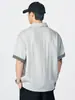 Ropa para Hombre Fengshe / Camisa de Manga Corta de Verano para Hombre Camisa Polo Vintage con Cuello de Solapa Casual de Media Manga Lyocell