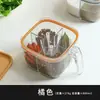 Caixa de temperos de grau alimentício com múltiplos compartimentos, recipiente de cozinha transparente multifuncional para uso doméstico, selada para sal, pimenta e glutamato monossódico