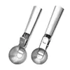 Colher de Sobremesa de Aço Inoxidável 430 em Estoque, Colher de Sorvete, Colher para Frutas, Talheres Práticos para Uso em Restaurante e em Casa