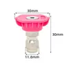 Boquilla de Conexión Rápida de 1/4" para Pistola de Agua de Lavado de Autos de Alta Presión, Máquina Limpiadora en Forma de Abanico, Pistola de Agua para Lavado de Autos, Boquilla de 5 Colores 7 Colores