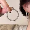 Aretes Grandes de Plata Rota 2025 Nuevo Estilo Caliente Lujo Accesible Aretes de Gama Alta Adecuados para Caras Redondas Aretes Exagerados Venta al por Mayor