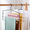 Clip para Pantalones de Madera de Haya Multicapa Transfronterizo con Arte de Hierro Estante Sin Costuras de Lujo Ligero para Uso Doméstico para Colgar Ropa, Pantalones, Bufandas, Toallas y Estante para Pantalones