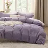 Juego de Funda Nórdica de Tres Piezas Transfronterizo en Color Café con Impresión Digital, Ropa de Cama y Textiles para el Hogar de Comercio Exterior de Amazon