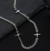 Collar de estrella de acero de titanio apilado para otoño e invierno, de alta calidad, de un solo uso, con personalidad, temperamento para hombres y mujeres, cadena de clavícula que combina con todo, cadena de suéter de moda