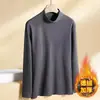 Fornecimento Exclusivo Transfronteiriço Confortável Quente Alta Qualidade Roupa Exterior Masculina Top Pijama Estilo Lã Fina Outono/Inverno Camisa Base de Lã Alemã