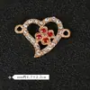 Ventas Directas de Fábrica Colgante Doble Variedad de Forma de Corazón Siete Estrellas Mariquita Dripping de Aceite Collar Pulsera Colgante Aleación Accesorios de Joyería DIY