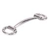 Cadena móvil de 79 mm de longitud, hebilla de cuero, hebilla de cordón para equipaje, hebilla de protección laboral, hebilla de zapato, accesorios de flores para zapatos, accesorios de metal, color pistola.