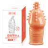 Condón de Diente de Lobo Vibratorio Largo para Hombres, Barrera de Prepucio para Adultos, Juguete Sexual para Parejas