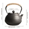 Sala de Modelos Casa de Té Estante Antiguo Juego de Té Decoración Suave Estilo Chino Nuevo Tetera Pequeña Creativa Olla de Hierro Fundido Adornos para Sala de Té