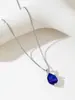 Collar Europeo y Americano Transfronterizo para Mujer, Circonita Lágrima de Ángel, Cadena de Clavícula Simple y de Alta Gama, Colgante Versátil de Tendencia para Joyería al por Mayor