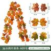 Ratan de Hoja de Arce Imitación Nuevos Hojas Artificiales Falsas en Stock Decoración de Otoño Día de Acción de Gracias Todos los Santos Festival de la Cosecha Ratan