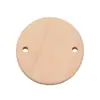 Accesorios para Joyería DIY 35mm Agujero Único Redondo Virutas de Madera Doble Agujero Virutas de Madera de Loto Pendientes Pieza Colgante para Pendientes Material Venta al por Mayor