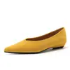 Casa da Mengmeng 1099-3 Sapatilhas Minimalistas Retrô Coreanas Bico Fino Salto Baixo para Mulheres~Boca Rasa Versátil Sapatos Baixos
