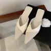 Mocasines planos de punta fina estilo francés para mujer, nuevo modelo verano 2026, sandalias planas suaves y a la moda