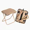 Estuche para lápices Pequeño Mazar Exterior Engrosado Portátil Viaje Plegable Bolso de mano Taburete Camping Picnic Pesca Taburete pequeño